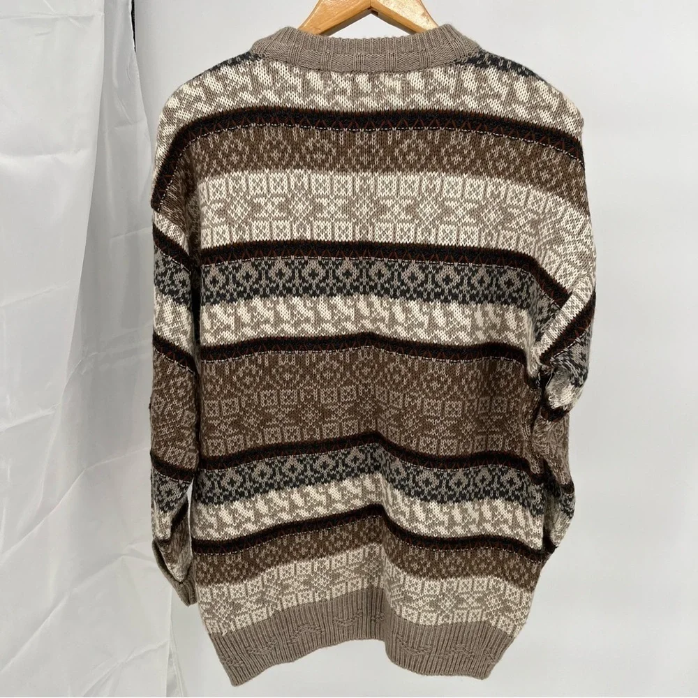 The Italian Sweater Co Vintage Mens Wool/Acrylic Sweater Size L Grandpa